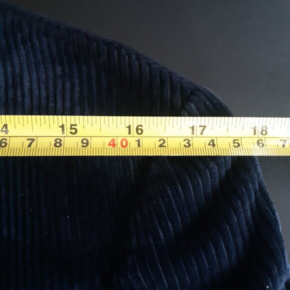 JP Tilford Samuelsohn SZ 38 Navy Blue Corduroy 2 Button Sport Jacket Blazer - Picture 11 of 15